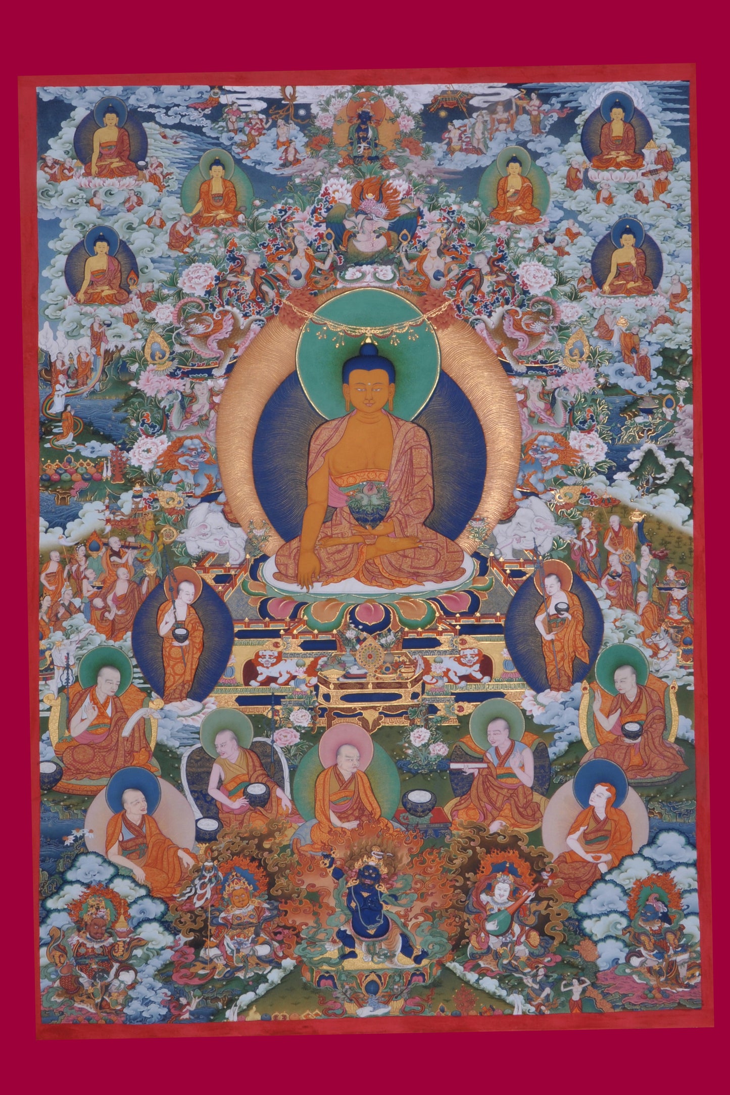Shakyamuni Enlightenment Thangka