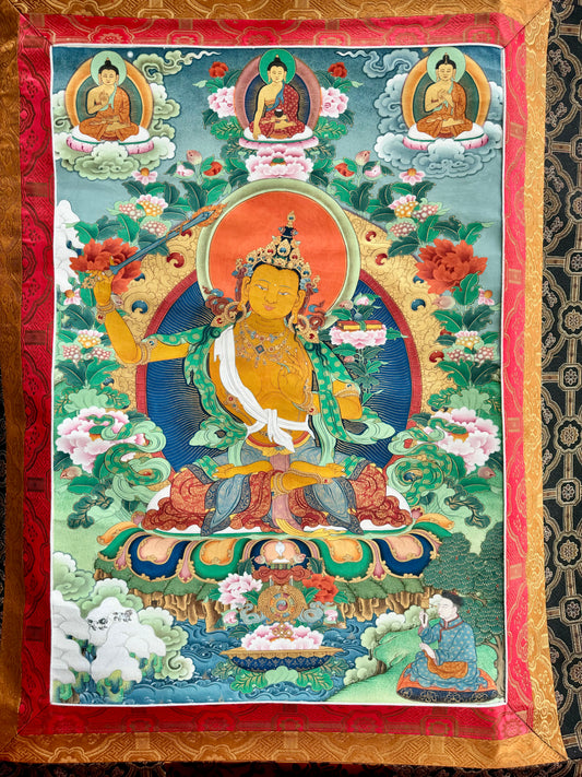 Manjushri Wisdom Thangka